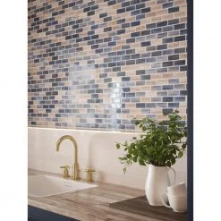 New Moon Blue 11.875 in. x 11.625 in. Interlocking Glossy Glass Mosaic Tile (0.958 sq. ft./Each) by Jeffrey Court 15 New Moon Blue 11.875 in. x 11.625 in. Interlocking Glossy Glass Mosaic Tile (0.958 sq. ft./Each) by Jeffrey Court -Ivy Hill Tile Sales blue jeffrey court glass tile 95993 4f 1000