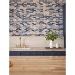 New Moon Blue 11.875 in. x 11.625 in. Interlocking Glossy Glass Mosaic Tile (0.958 sq. ft./Each) by Jeffrey Court 14 New Moon Blue 11.875 in. x 11.625 in. Interlocking Glossy Glass Mosaic Tile (0.958 sq. ft./Each) by Jeffrey Court -Ivy Hill Tile Sales blue jeffrey court glass tile 95993 c3 1000