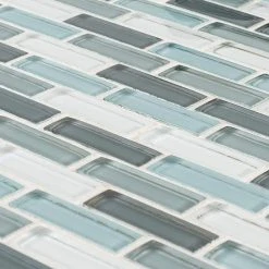 Malibu Breeze Blue 9.75 in. x 11.875 in. Interlocking Glossy Glass Mosaic Tile (8.04 sq. ft./Case) by Jeffrey Court 11 Malibu Breeze Blue 9.75 in. x 11.875 in. Interlocking Glossy Glass Mosaic Tile (8.04 sq. ft./Case) by Jeffrey Court -Ivy Hill Tile Sales blue jeffrey court glass tile 98441 1d 1000