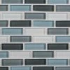 Malibu Breeze Blue 9.75 in. x 11.875 in. Interlocking Glossy Glass Mosaic Tile (0.804 sq. ft./Each) by Jeffrey Court -Ivy Hill Tile Sales blue jeffrey court glass tile 98441 64 1000 1