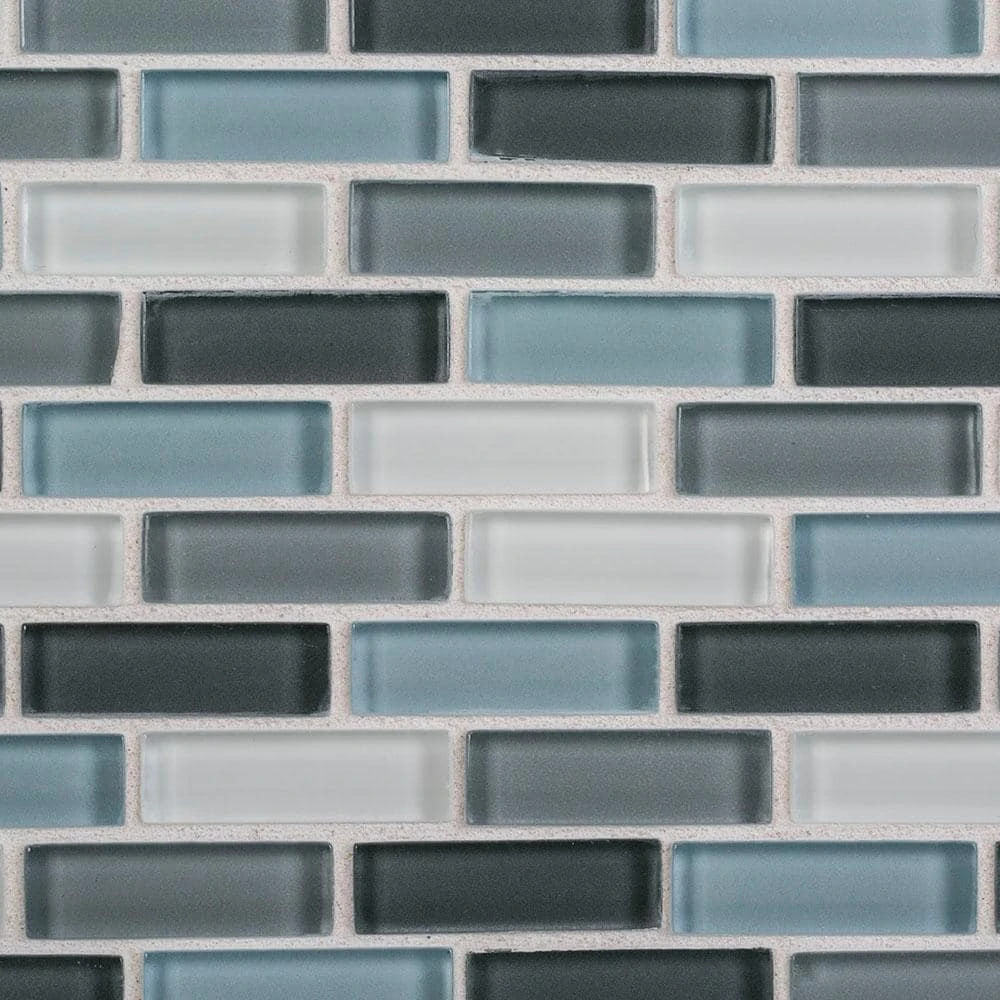 Malibu Breeze Blue 9.75 in. x 11.875 in. Interlocking Glossy Glass Mosaic Tile (0.804 sq. ft./Each) by Jeffrey Court 3 Malibu Breeze Blue 9.75 in. x 11.875 in. Interlocking Glossy Glass Mosaic Tile (0.804 sq. ft./Each) by Jeffrey Court