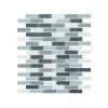 Malibu Breeze Blue 9.75 in. x 11.875 in. Interlocking Glossy Glass Mosaic Tile (8.04 sq. ft./Case) by Jeffrey Court -Ivy Hill Tile Sales blue jeffrey court glass tile 98441 64 1000