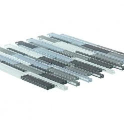 Stratosphere Blue Pencil 12.375 in. x 12.875 in. Interlocking Glossy Glass Mosaic Tile (1.106 sq. ft./Each) by Jeffrey Court 10 Stratosphere Blue Pencil 12.375 in. x 12.875 in. Interlocking Glossy Glass Mosaic Tile (1.106 sq. ft./Each) by Jeffrey Court -Ivy Hill Tile Sales blue jeffrey court glass tile 99148 40 1000