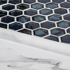 Mermaid Lagoon Blue 11.375 in. x 10.875 in. Hexagon Gloss Glass Wall Mosaic Tile (12.88 sq. ft./Case) by Jeffrey Court 11 Mermaid Lagoon Blue 11.375 in. x 10.875 in. Hexagon Gloss Glass Wall Mosaic Tile (12.88 sq. ft./Case) by Jeffrey Court -Ivy Hill Tile Sales blue jeffrey court glass tile 99301 a0 1000