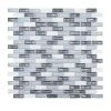 Alaskan Chill Blue 11.5 in. x 11.625 in. Interlocking Mixed Glass and Stone Mosaic Tile (14.83 sq. ft./Case) by Jeffrey Court -Ivy Hill Tile Sales blue jeffrey court glass tile 99394 64 1000
