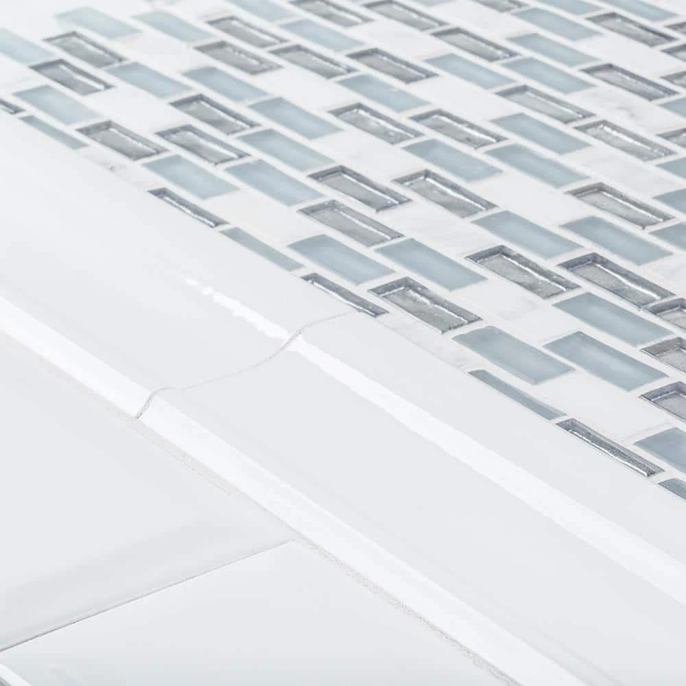 Alaskan Chill Blue 11.5 in. x 11.625 in. Interlocking Mixed Glass and Stone Mosaic Tile (14.83 sq. ft./Case) by Jeffrey Court 6 Alaskan Chill Blue 11.5 in. x 11.625 in. Interlocking Mixed Glass and Stone Mosaic Tile (14.83 sq. ft./Case) by Jeffrey Court - Image 4