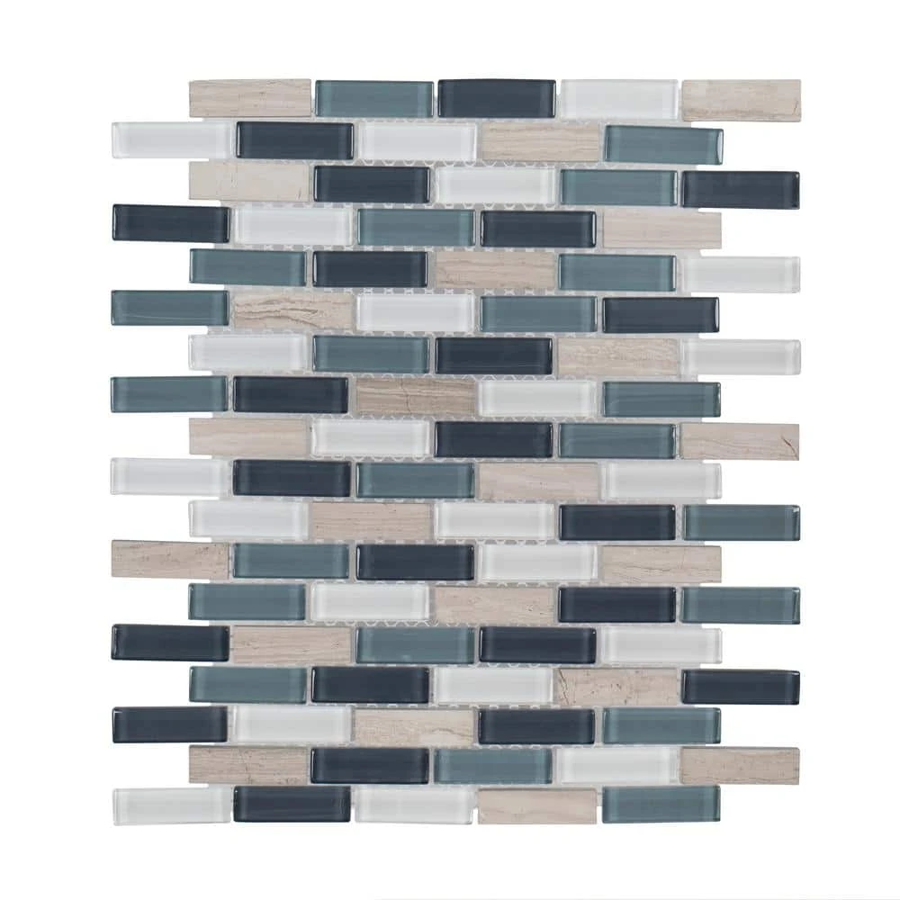 Dolphin Tail Blue 9.75 in. x 11.875 in. Interlocking Gloss Glass and Natural Stone Mosaic Wall Tile (12.06 sq. ft./Case) by Jeffrey Court 3 Dolphin Tail Blue 9.75 in. x 11.875 in. Interlocking Gloss Glass and Natural Stone Mosaic Wall Tile (12.06 sq. ft./Case) by Jeffrey Court