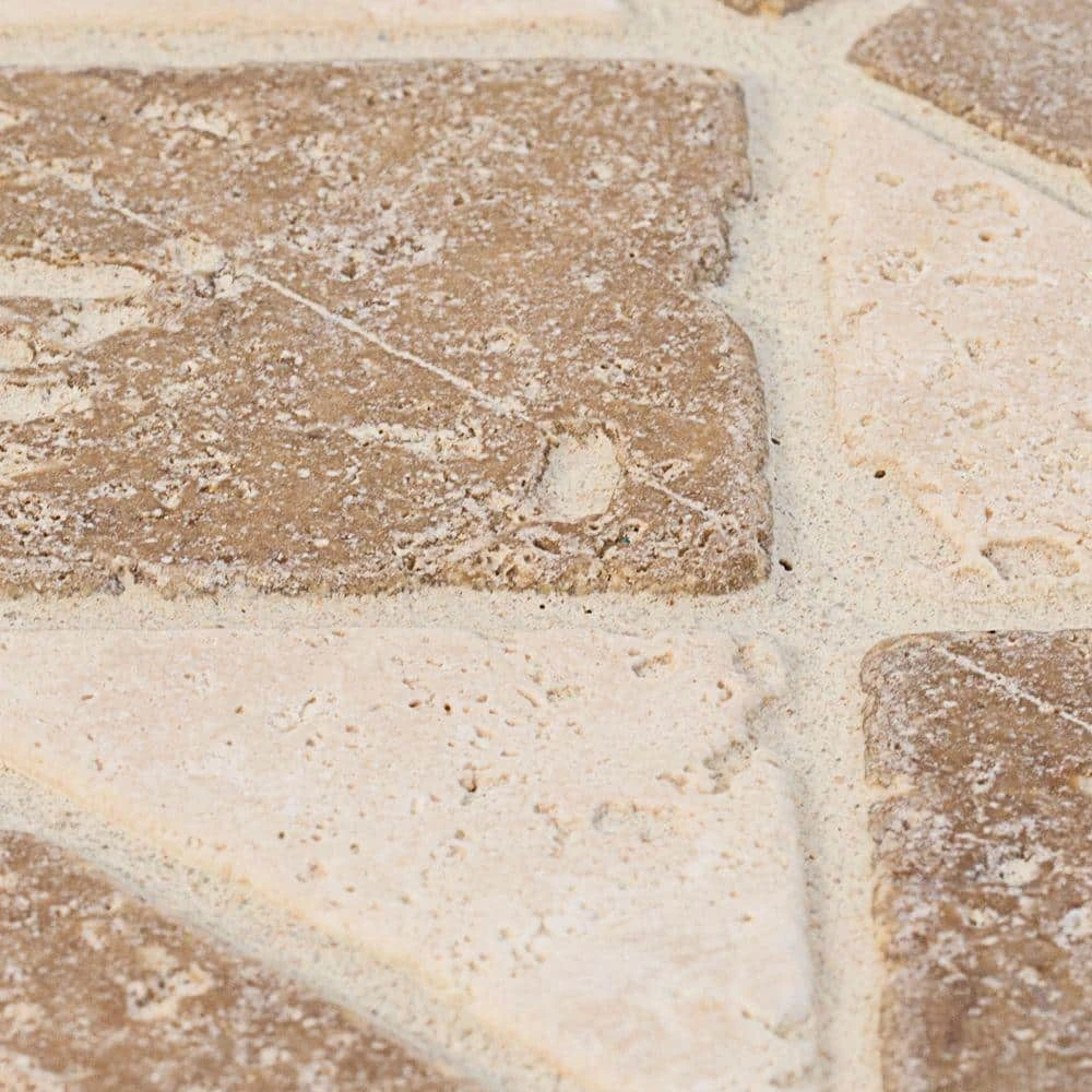 Tumbled Noce Listello 4 in. x 12 in. Decorative Accent Travertine Floor and Wall Tile by Jeffrey Court 7 Tumbled Noce Listello 4 in. x 12 in. Decorative Accent Travertine Floor and Wall Tile by Jeffrey Court - Image 5