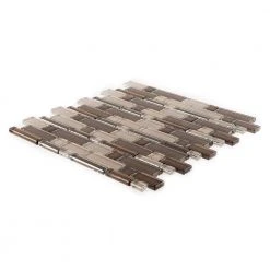 Heritage Cold Pencil Brown 11 in. x 11.75 in. Interlocking Gloss Glass Wall Mosaic Tile (8.97 sq. ft./Case) by Jeffrey Court 9 Heritage Cold Pencil Brown 11 in. x 11.75 in. Interlocking Gloss Glass Wall Mosaic Tile (8.97 sq. ft./Case) by Jeffrey Court -Ivy Hill Tile Sales brown jeffrey court glass tile 99526 40 1000