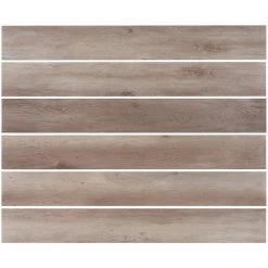 Revive 12mil 6.3 in. W x 48.4 in. L Bur Oak Waterproof Glue Down Luxury Vinyl Tile Flooring (42.37 Sq. Ft. / Case) by Ivy Hill Tile -Ivy Hill Tile Sales bur oak ivy hill tile vinyl plank flooring ext3rd106422 44 1000