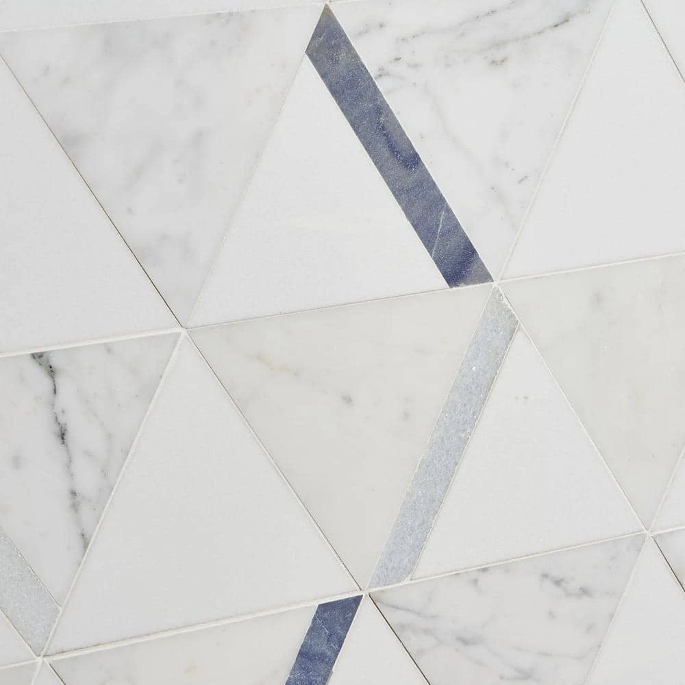 Zandara Calacatta Azul 13.6 in. x 23.6 in. Polished Marble Floor and Wall Mosaic Tile (2.22 sq. ft./Each) by Ivy Hill Tile 10 Zandara Calacatta Azul 13.6 in. x 23.6 in. Polished Marble Floor and Wall Mosaic Tile (2.22 sq. ft./Each) by Ivy Hill Tile - Image 8