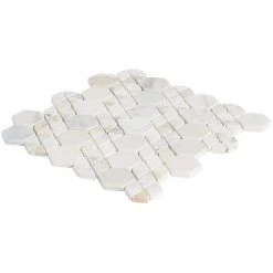 Koror Calacatta 11.73 in. x 12 in. Matte Marble Floor and Wall Mosaic Tile (0.97 sq. ft./Sheet) by Ivy Hill Tile -Ivy Hill Tile Sales calacatta ivy hill tile marble tile ext3rd106285 1f 1000