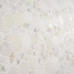 Koror Calacatta 11.73 in. x 12 in. Matte Marble Floor and Wall Mosaic Tile (0.97 sq. ft./Sheet) by Ivy Hill Tile -Ivy Hill Tile Sales calacatta ivy hill tile marble tile ext3rd106285 44 1000