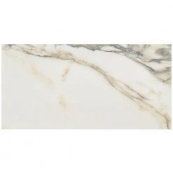 Saroshi Calacatta Rustico 11.81 in. x 23.62 in. Polished Marble Look Porcelain Floor and Wall Tile (9.68 sq. ft. /Case) by Ivy Hill Tile -Ivy Hill Tile Sales calacatta rustico ivy hill tile porcelain tile ext3rd106689 1f 1000