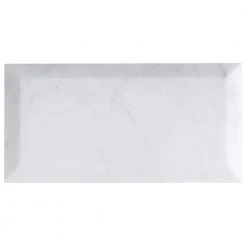 White Carrara Beveled 3 in. x 6 in. x 9mm Polished Marble Subway Tile (40 pieces / 5 sq. ft. / box) by Ivy Hill Tile 18 White Carrara Beveled 3 in. x 6 in. x 9mm Polished Marble Subway Tile (40 pieces / 5 sq. ft. / box) by Ivy Hill Tile -Ivy Hill Tile Sales carrara ivy hill tile marble tile ext3rd100389 1f 1000