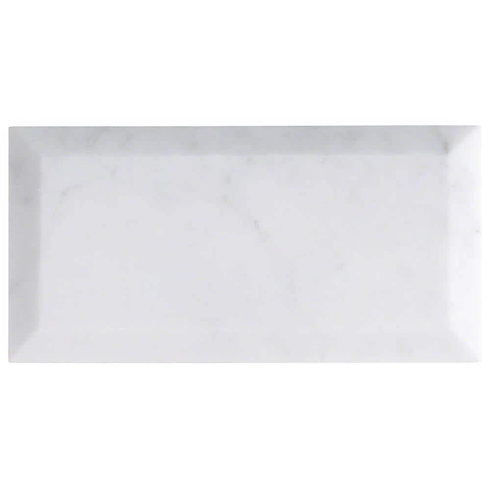 White Carrara Beveled 3 in. x 6 in. x 9mm Polished Marble Subway Tile (40 pieces / 5 sq. ft. / box) by Ivy Hill Tile 9 White Carrara Beveled 3 in. x 6 in. x 9mm Polished Marble Subway Tile (40 pieces / 5 sq. ft. / box) by Ivy Hill Tile - Image 7