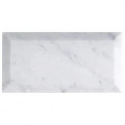 White Carrara Beveled 3 in. x 6 in. x 9mm Polished Marble Subway Tile (40 pieces / 5 sq. ft. / box) by Ivy Hill Tile 19 White Carrara Beveled 3 in. x 6 in. x 9mm Polished Marble Subway Tile (40 pieces / 5 sq. ft. / box) by Ivy Hill Tile -Ivy Hill Tile Sales carrara ivy hill tile marble tile ext3rd100389 44 1000