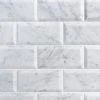 White Carrara Beveled 3 in. x 6 in. x 9mm Polished Marble Subway Tile (40 pieces / 5 sq. ft. / box) by Ivy Hill Tile -Ivy Hill Tile Sales carrara ivy hill tile marble tile ext3rd100389 64 1000