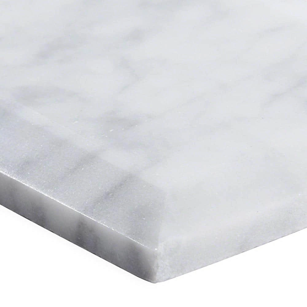 White Carrara Beveled 3 in. x 6 in. x 9mm Polished Marble Subway Tile (40 pieces / 5 sq. ft. / box) by Ivy Hill Tile 6 White Carrara Beveled 3 in. x 6 in. x 9mm Polished Marble Subway Tile (40 pieces / 5 sq. ft. / box) by Ivy Hill Tile - Image 4