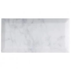 White Carrara Beveled 3 in. x 6 in. x 9mm Polished Marble Subway Tile (40 pieces / 5 sq. ft. / box) by Ivy Hill Tile 20 White Carrara Beveled 3 in. x 6 in. x 9mm Polished Marble Subway Tile (40 pieces / 5 sq. ft. / box) by Ivy Hill Tile -Ivy Hill Tile Sales carrara ivy hill tile marble tile ext3rd100389 fa 1000