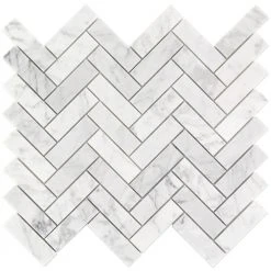 White Carrara Herringbone 12 in. x 12 in. 10mm Polished Marble Stone Mosaic Wall Tile (1 sq. ft.) by Ivy Hill Tile 14 White Carrara Herringbone 12 in. x 12 in. 10mm Polished Marble Stone Mosaic Wall Tile (1 sq. ft.) by Ivy Hill Tile -Ivy Hill Tile Sales carrara ivy hill tile marble tile ext3rd104818 66 1000