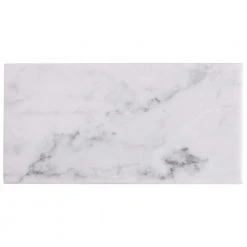 White Carrara 3 in. x 6 in. x 9mm Polished Marble Subway Tile (40 pieces / 5 sq. ft. / box) by Ivy Hill Tile -Ivy Hill Tile Sales carrara ivy hill tile marble tile ext3rd104819 c3 1000