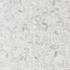 Countryside Flower Carrara 11.81 in. x 11.81 in. Natural Marble Floor and Wall Mosaic Tile (0.96 sq. ft./Each) by Ivy Hill Tile