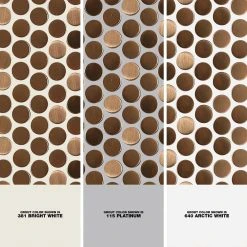 Copper Penny Round 12 in. x 12 in. x 8 mm Stainless Steel Metal Mosaic Wall Tile by Ivy Hill Tile -Ivy Hill Tile Sales copper ivy hill tile metal tile ext3rd101739 1d 1000