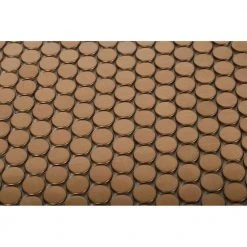 Copper Penny Round 12 in. x 12 in. x 8 mm Stainless Steel Metal Mosaic Wall Tile by Ivy Hill Tile -Ivy Hill Tile Sales copper ivy hill tile metal tile ext3rd101739 1f 1000