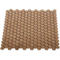 Copper Penny Round 12 in. x 12 in. x 8 mm Stainless Steel Metal Mosaic Wall Tile by Ivy Hill Tile -Ivy Hill Tile Sales copper ivy hill tile metal tile ext3rd101739 c3 1000