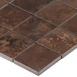 Voyager Copper Metal Look 12.4 in x 12.4 in Porcelain Mosaic Floor and Wall Tile (1.06 sqft / Piece) by Ivy Hill Tile -Ivy Hill Tile Sales copper ivy hill tile metal tile ext3rd104507 76 1000