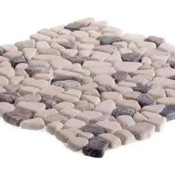 Emperador River Rocks Cream 11.5 in. x 11.5 in. Interlock Travertine/Marble Wall/Floor Mosaic Tile (9.18 sq. ft./Case) by Jeffrey Court 9 Emperador River Rocks Cream 11.5 in. x 11.5 in. Interlock Travertine/Marble Wall/Floor Mosaic Tile (9.18 sq. ft./Case) by Jeffrey Court -Ivy Hill Tile Sales cream jeffrey court marble tile 99049 40 1000