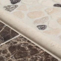 Emperador River Rocks Cream 11.5 in. x 11.5 in. Interlock Travertine/Marble Wall/Floor Mosaic Tile (9.18 sq. ft./Case) by Jeffrey Court 10 Emperador River Rocks Cream 11.5 in. x 11.5 in. Interlock Travertine/Marble Wall/Floor Mosaic Tile (9.18 sq. ft./Case) by Jeffrey Court -Ivy Hill Tile Sales cream jeffrey court marble tile 99049 a0 1000