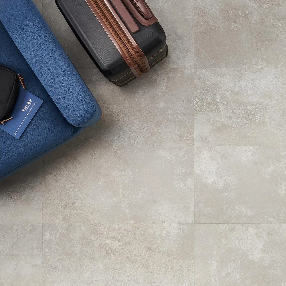 Revive 6mil Metalcrete 12.4 in. W x 24.4 in. L Crest Waterproof Glue Down Vinyl Tile Flooring (42.04 Sq. Ft. / Case) by Ivy Hill Tile 4 Revive 6mil Metalcrete 12.4 in. W x 24.4 in. L Crest Waterproof Glue Down Vinyl Tile Flooring (42.04 Sq. Ft. / Case) by Ivy Hill Tile - Image 2