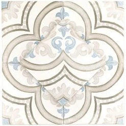 Valencia Daiza Encaustic 8 in. x 8 in. 9mm Matte Porcelain Floor and Wall Tile (26-piece 11.19 sq. ft. / box) by Ivy Hill Tile -Ivy Hill Tile Sales daiza ivy hill tile porcelain tile ext3rd100972 a0 1000