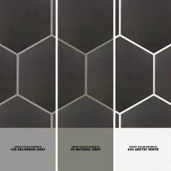 Langston Dark Gray 9.875 in. x 11.375 in. x 10mm Matte Porcelain Floor and Wall Tile (18 pieces / 10.76 sq. ft. / box) by Ivy Hill Tile -Ivy Hill Tile Sales dark gray ivy hill tile porcelain tile ext3rd101075 1d 1000