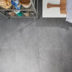 Slate Dark Gray 12 in. x 24 in. Waterproof Rigid Core Click-Lock Luxury Vinyl Tile Flooring (28.04 sq. ft. / case) by Ivy Hill Tile -Ivy Hill Tile Sales dark gray ivy hill tile vinyl tile ext3rd105850 1f 1000