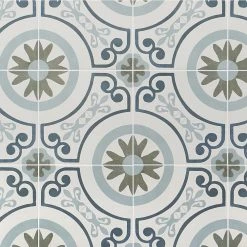 Aster Garden Square 9 in. x 9 in. Matte Porcelain Floor and Wall Tile (10.65 sq. ft. / case) by Ivy Hill Tile
