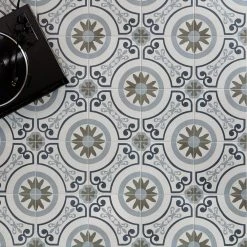 Aster Garden Square 9 in. x 9 in. Matte Porcelain Floor and Wall Tile (10.65 sq. ft. / case) by Ivy Hill Tile -Ivy Hill Tile Sales garden ivy hill tile porcelain tile ext3rd105132 c3 1000