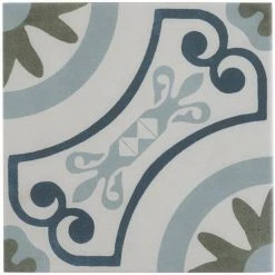 Aster Garden Square 9 in. x 9 in. Matte Porcelain Floor and Wall Tile (10.65 sq. ft. / case) by Ivy Hill Tile -Ivy Hill Tile Sales garden ivy hill tile porcelain tile ext3rd105132 fa 1000