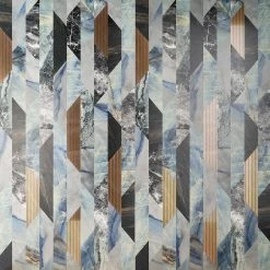 Daze Stone Geometric Striped 24 in. x 48 in. Matte Porcelain Floor and Wall Tile (1 piece / 7.75 sq. ft. / case) by Ivy Hill Tile