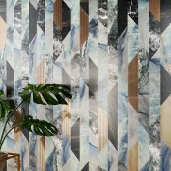 Daze Stone Geometric Striped 24 in. x 48 in. Matte Porcelain Floor and Wall Tile (1 piece / 7.75 sq. ft. / case) by Ivy Hill Tile -Ivy Hill Tile Sales geometric striped ivy hill tile porcelain tile ext3rd104947 fa 1000