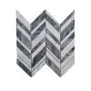 Carlton Gray 11.625 in. x 12 in. Chevron Marble Wall and Floor Mosaic Tile (9.68 sq. ft./Case) by Jeffrey Court -Ivy Hill Tile Sales gray grey jeffrey court marble tile 96796 64 1000