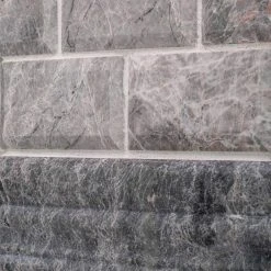 Tundra Grey 2 x 4 Beveled 10 in. x 11.75 in. Interlocking Polished Marble Mosaic Tile (0.815 sq. ft./Each) by Jeffrey Court -Ivy Hill Tile Sales gray grey jeffrey court marble tile 99652 a0 1000