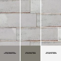 Moze Gray 3 in. x 12 in. 9 mm Ceramic Wall Tile (22-Piece) (5.38 sq. ft./ Box) by Ivy Hill Tile -Ivy Hill Tile Sales gray ivy hill tile ceramic tile ext3rd100049 1d 1000