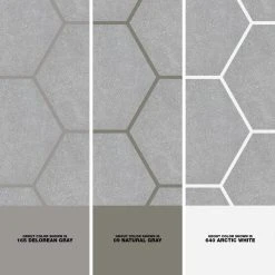 Sanskrit Gray Hex 8.86 in. x 10.20 in. Matte Porcelain Floor and Wall Tile (9.47 sq. ft./Case) by Ivy Hill Tile -Ivy Hill Tile Sales gray ivy hill tile porcelain tile ext3rd105718 1d 1000