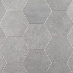 Sanskrit Gray Hex 8.86 in. x 10.20 in. Matte Porcelain Floor and Wall Tile (9.47 sq. ft./Case) by Ivy Hill Tile -Ivy Hill Tile Sales gray ivy hill tile porcelain tile ext3rd105718 44 1000