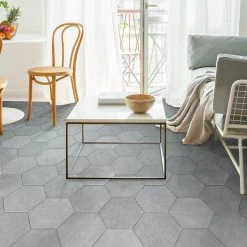 Sanskrit Gray Hex 8.86 in. x 10.20 in. Matte Porcelain Floor and Wall Tile (9.47 sq. ft./Case) by Ivy Hill Tile -Ivy Hill Tile Sales gray ivy hill tile porcelain tile ext3rd105718 76 1000