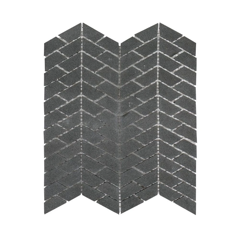 Riverfall Grey 10.75 in. x 11.875 in. Chevron Honed Basalt Wall and Floor Mosaic Tile (8.86 sq. ft./Case) by Jeffrey Court 3 Riverfall Grey 10.75 in. x 11.875 in. Chevron Honed Basalt Wall and Floor Mosaic Tile (8.86 sq. ft./Case) by Jeffrey Court