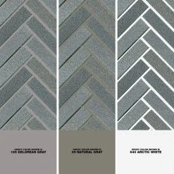 Basalt Herringbone Gray 10 in. x 10.75 in Honed Basalt Wall and Floor Mosaic Tile (0.765 sq. ft./Each) by Jeffrey Court -Ivy Hill Tile Sales gray jeffrey court basalt tile 97935 1d 1000